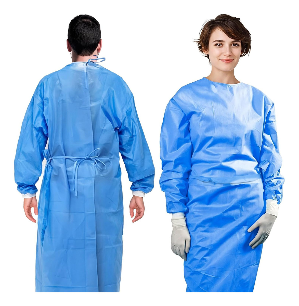 3pcs 45gsm SMS Three-Layer Com - Medical Lab Gown recensione e prezzo