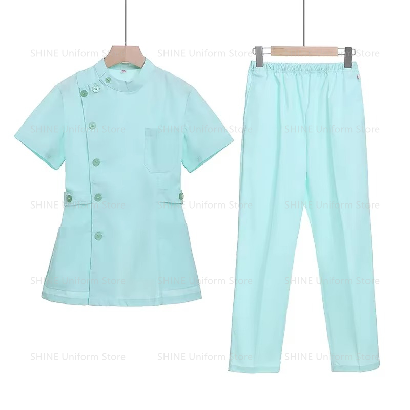 Pink Short Scrubs Set Nurse Do - Medical Lab Coats recensione e prezzo