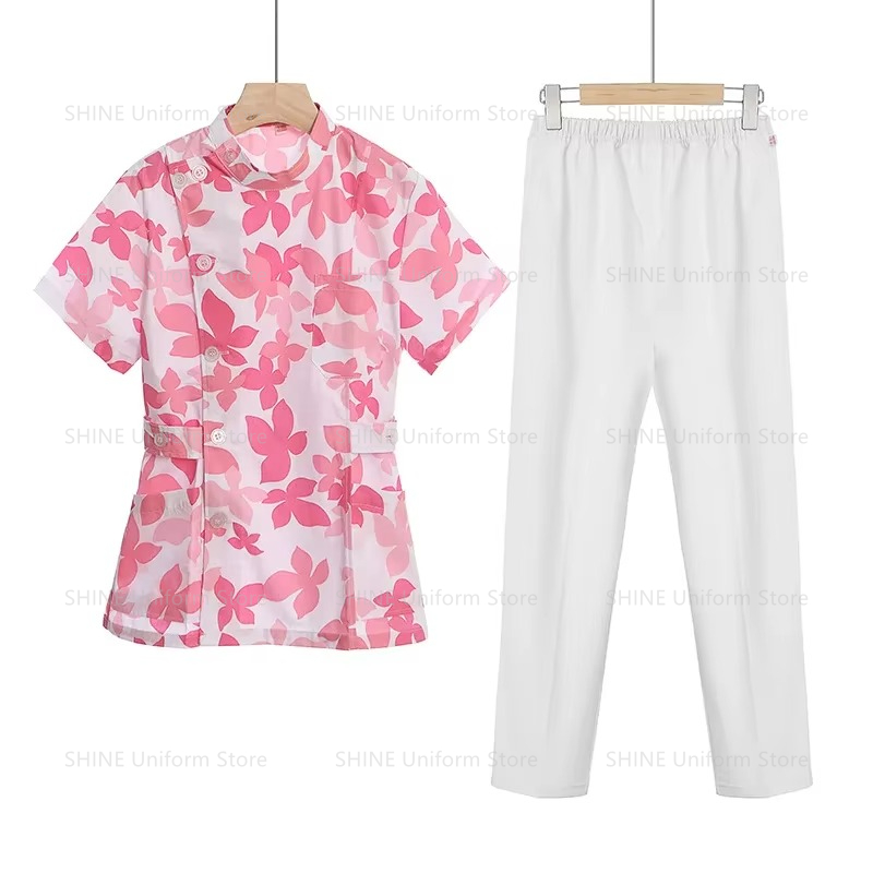 Pink Short Scrubs Set Nurse Do - Medical Lab Coats recensione e prezzo