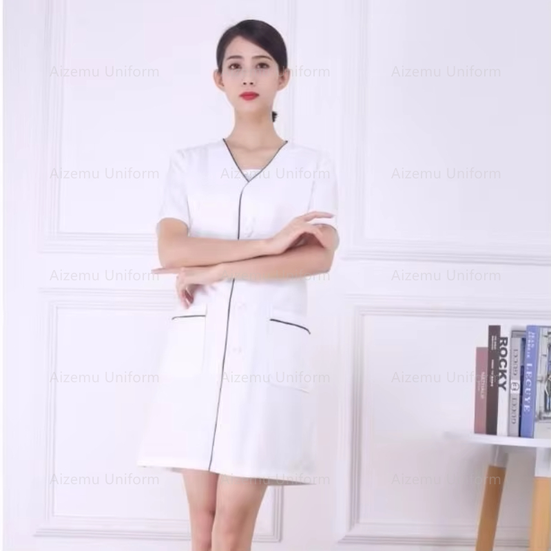 Black Beautician tops short be - Medical Lab Logo recensione e prezzo