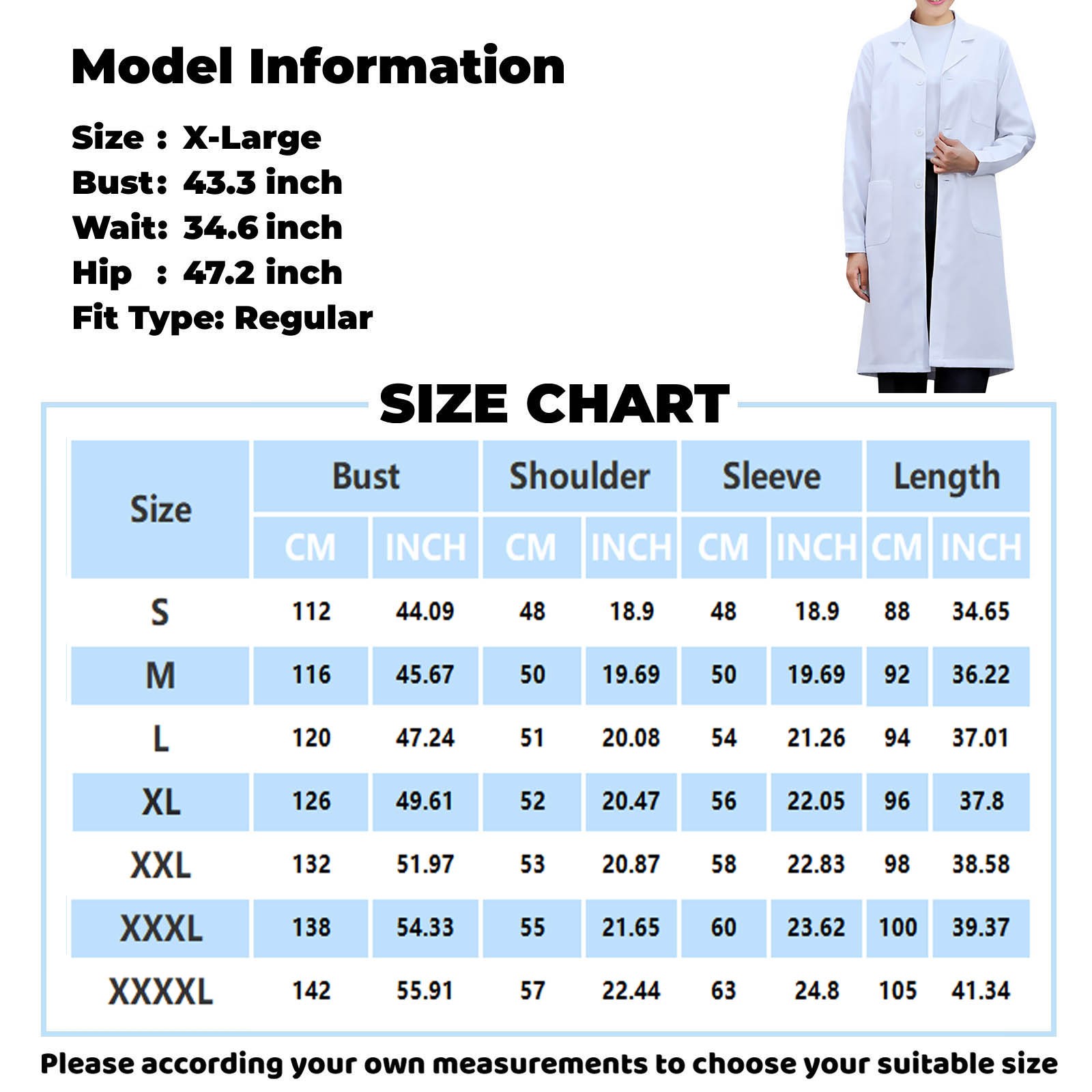 White Lab Coat For Women Men S - Medical Lab Gown recensione e prezzo