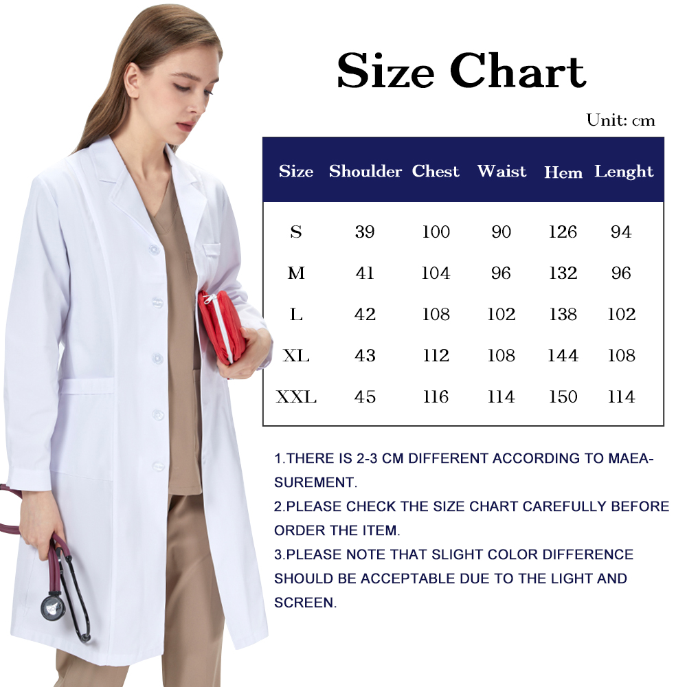White Lab Coats Unisex Hospita - Medical Health Lab recensione e prezzo