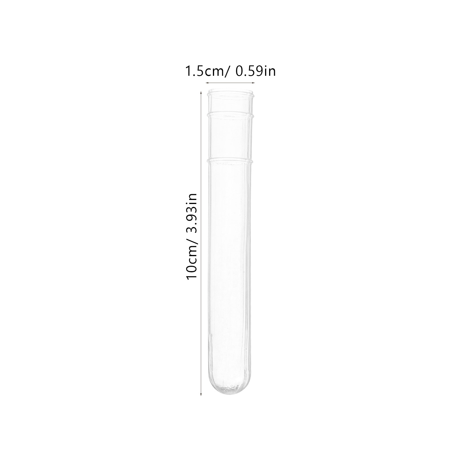 100Pcs Clear Plastic Test Tube - Blood Collection Tube recensione e prezzo