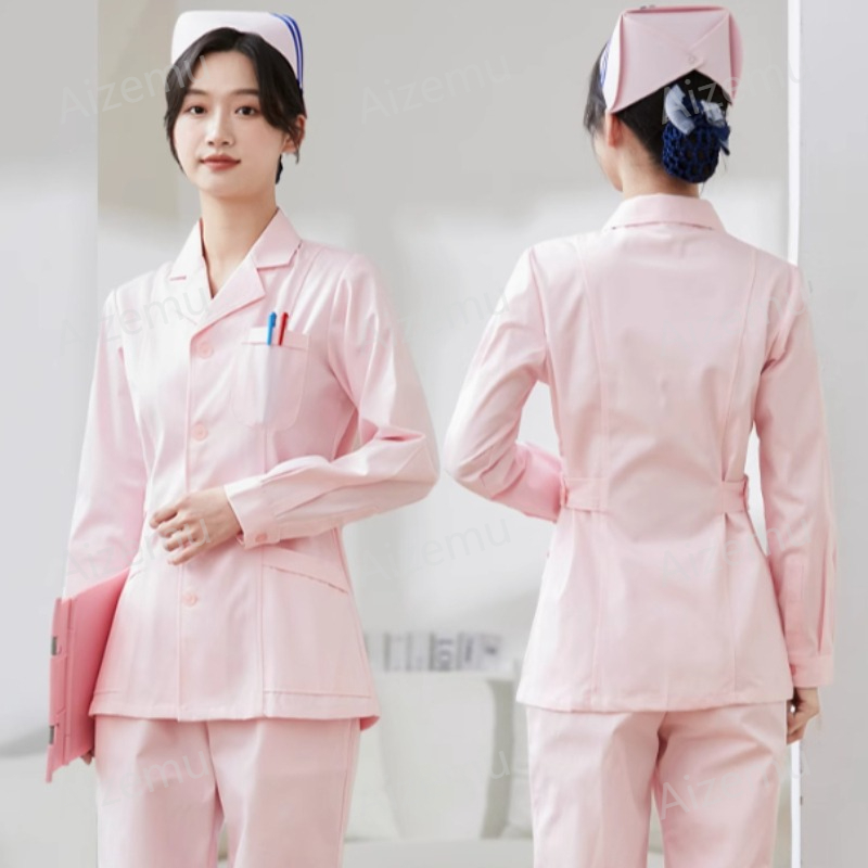 New White Long Sleeve Nurse Un - Medical Lab Logo recensione e prezzo