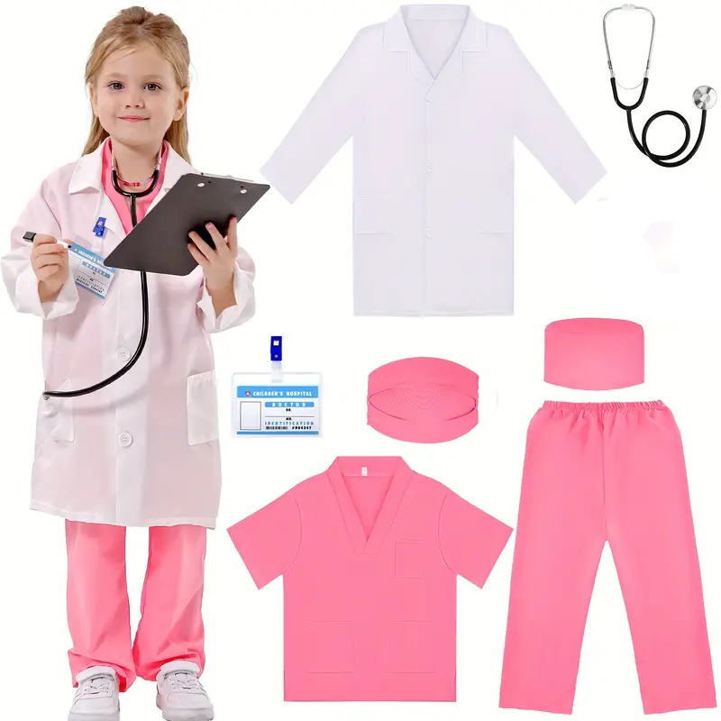 7PCS Kids Doctor Nurse Cosplay - Medical Lab Coats recensione e prezzo