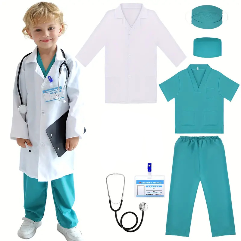7PCS Kids Doctor Nurse Cosplay - Medical Lab Coats recensione e prezzo