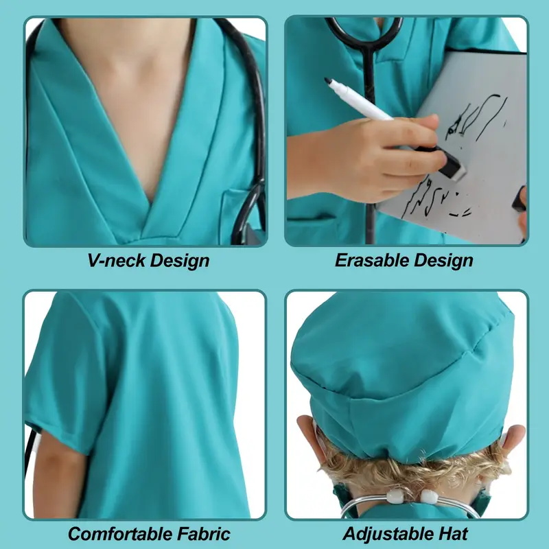 7PCS Kids Doctor Nurse Cosplay - Medical Lab Coats recensione e prezzo