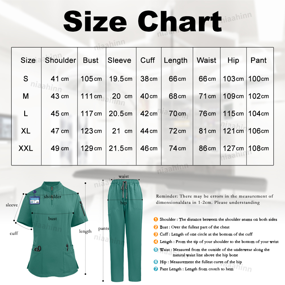 Niaahinn Scrub Surgical Unifor - Medical Lab Coats recensione e prezzo