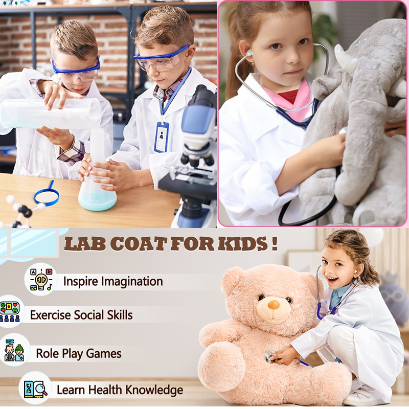 1-24Set Unisex Lab Coat for Do - Medical Lab Coats recensione e prezzo