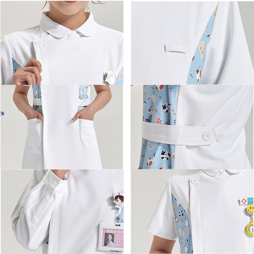 Anti Static Printed Nurse Lab  - Medical Lab Gown recensione e prezzo