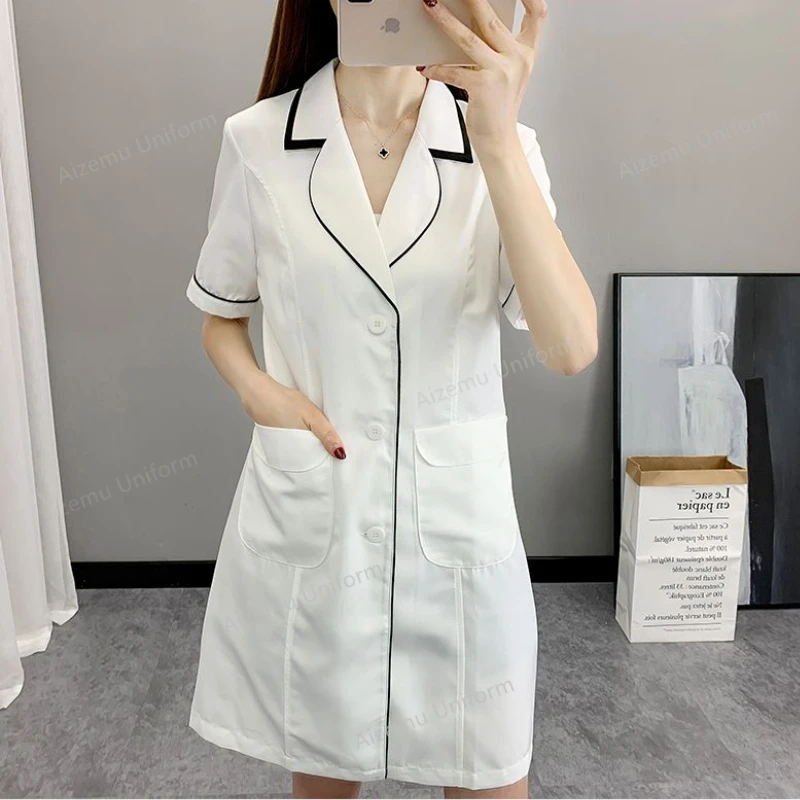 Black Beauty Salon uniform sho - Medical Lab Logo recensione e prezzo