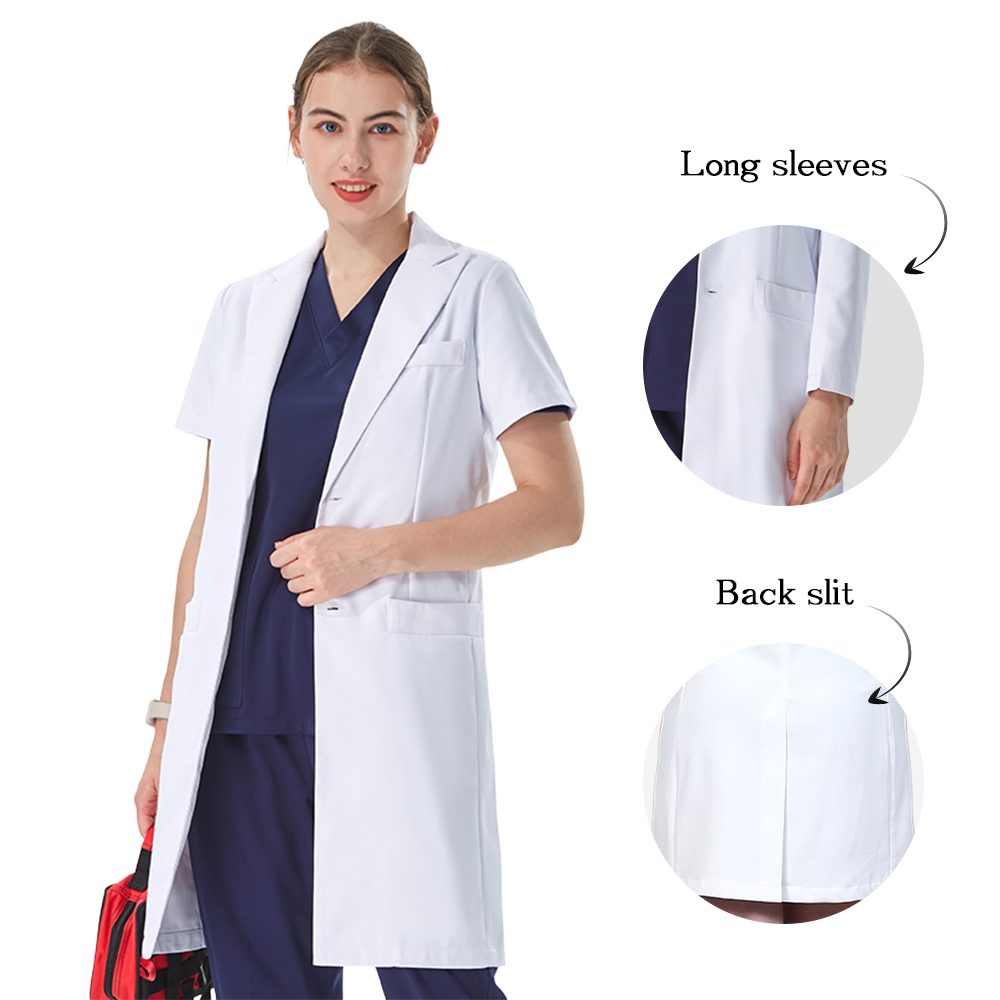 Thoughtful Lapel Collar White  - Medical Lab Coats recensione e prezzo