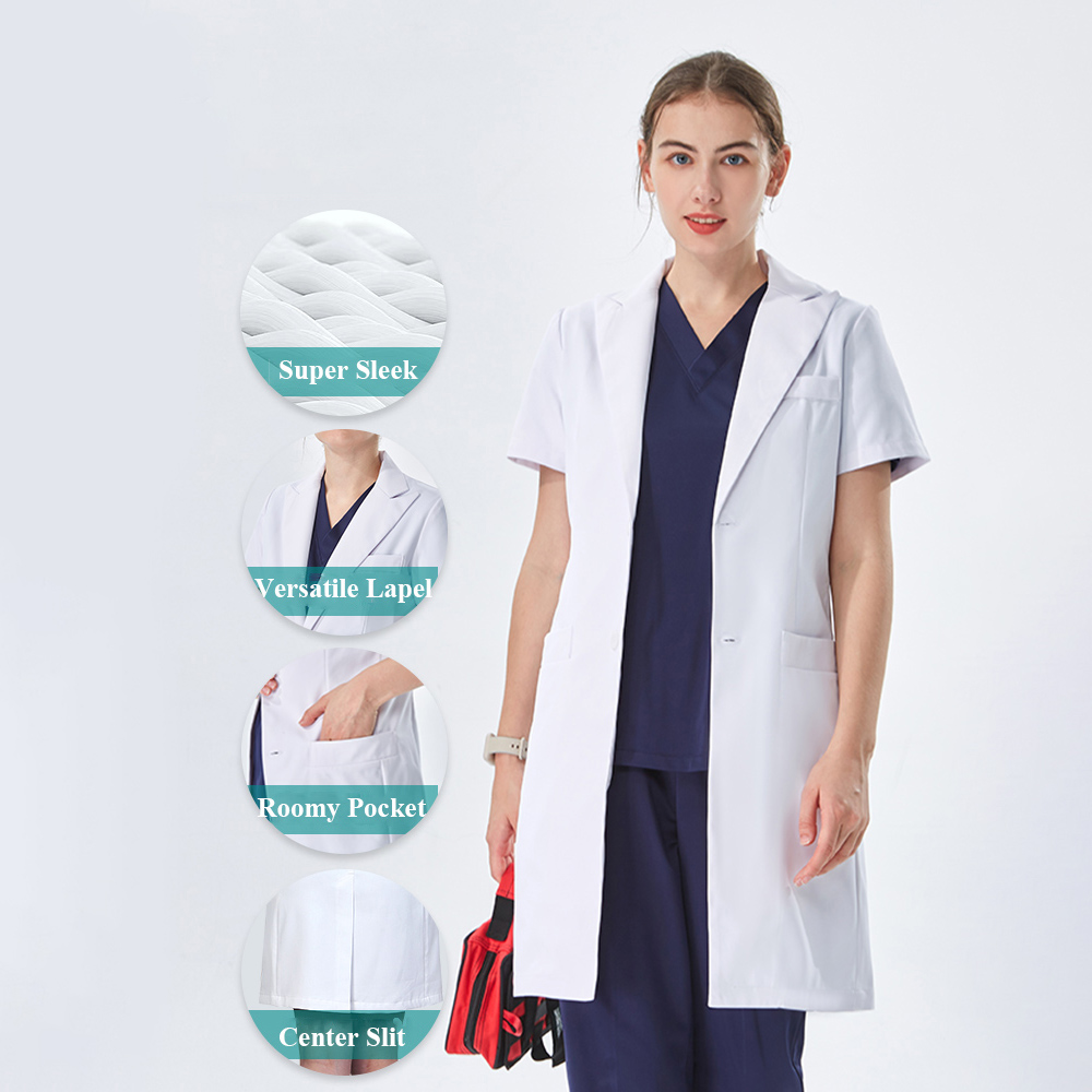 Thoughtful Lapel Collar White  - Medical Lab Coats recensione e prezzo