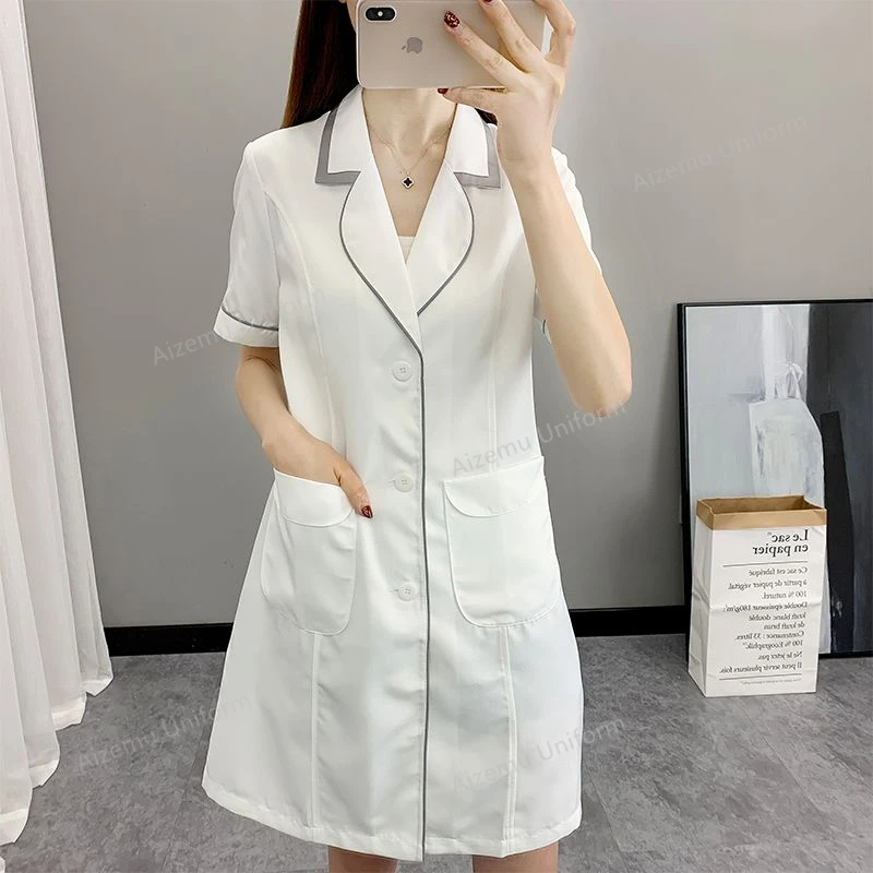 Women Short Spa Uniforms logo  - Medical Lab Logo recensione e prezzo